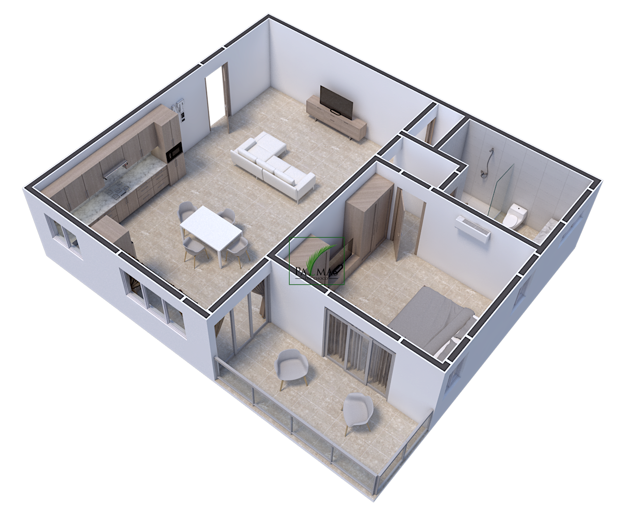 DQA 3 INTERIOR APART 2A-2B-2C-2D_DQA3 APART 2D-1